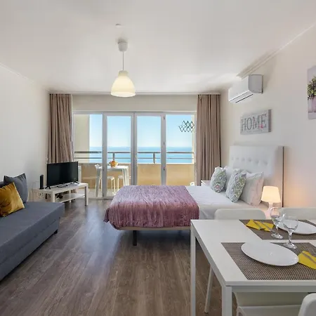 Da Rocha, 17 H, Frontal Sea View, Wonderful Studio, Air Conditioning, Two Pools, Internet, Parking - Jardins Da Rocha By Ig