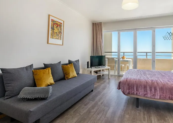 Apartman Da Rocha, 17 H, Frontal Sea View, Wonderful Studio, Air Conditioning, Two Pools, Internet, Parking - Jardins Da Rocha By Ig *