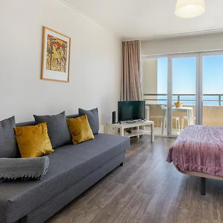 Apartment Da Rocha, 17 H, Frontal Sea View, Wonderful Studio, Air Conditioning, Two Pools, Internet, Parking - Jardins Da Rocha By Ig *